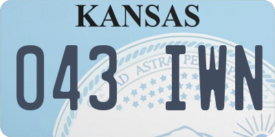 KS license plate 043IWN