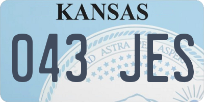 KS license plate 043JES