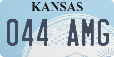 KS license plate 044AMG
