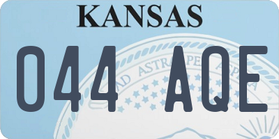 KS license plate 044AQE