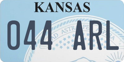 KS license plate 044ARL