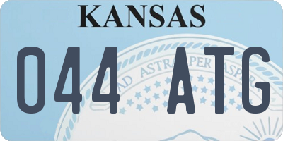 KS license plate 044ATG