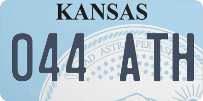 KS license plate 044ATH