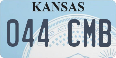KS license plate 044CMB