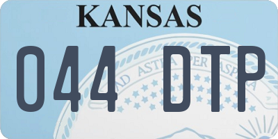 KS license plate 044DTP