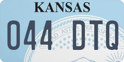 KS license plate 044DTQ