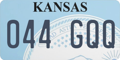 KS license plate 044GQQ