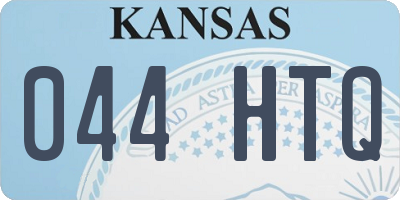 KS license plate 044HTQ