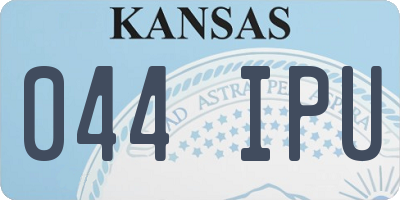 KS license plate 044IPU