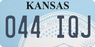 KS license plate 044IQJ