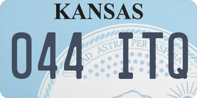 KS license plate 044ITQ