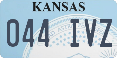 KS license plate 044IVZ
