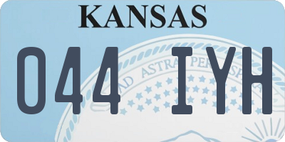 KS license plate 044IYH