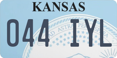 KS license plate 044IYL