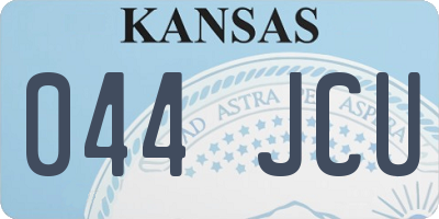 KS license plate 044JCU