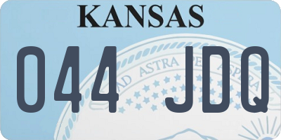 KS license plate 044JDQ