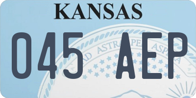 KS license plate 045AEP