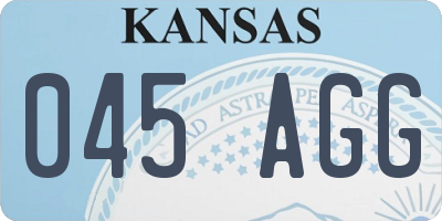 KS license plate 045AGG