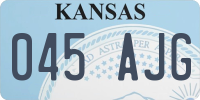 KS license plate 045AJG