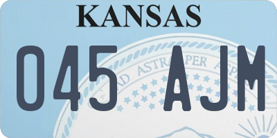 KS license plate 045AJM