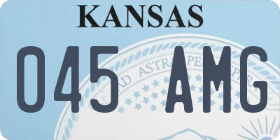 KS license plate 045AMG