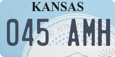 KS license plate 045AMH