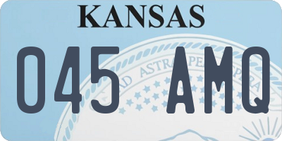 KS license plate 045AMQ