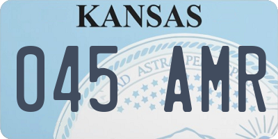 KS license plate 045AMR