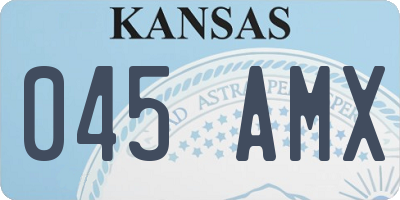 KS license plate 045AMX