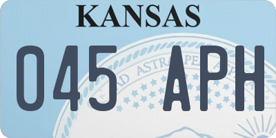 KS license plate 045APH