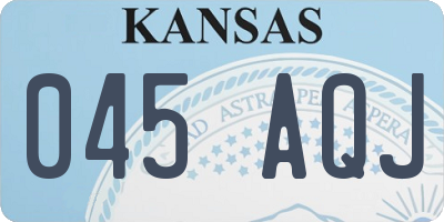 KS license plate 045AQJ