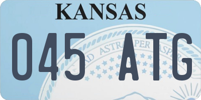 KS license plate 045ATG