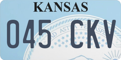 KS license plate 045CKV
