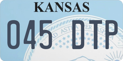 KS license plate 045DTP