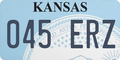 KS license plate 045ERZ