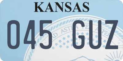 KS license plate 045GUZ
