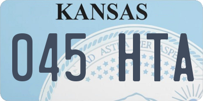 KS license plate 045HTA