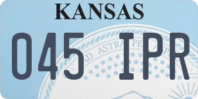 KS license plate 045IPR