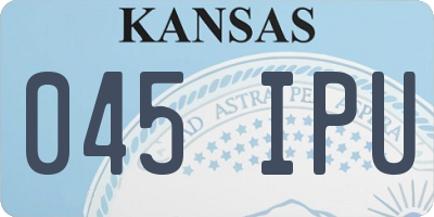 KS license plate 045IPU