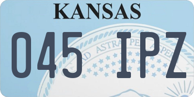 KS license plate 045IPZ