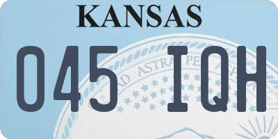 KS license plate 045IQH