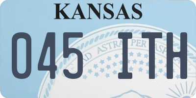 KS license plate 045ITH