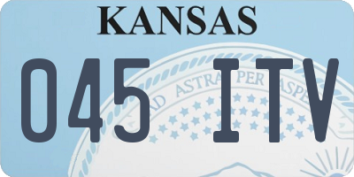 KS license plate 045ITV