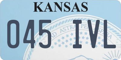 KS license plate 045IVL