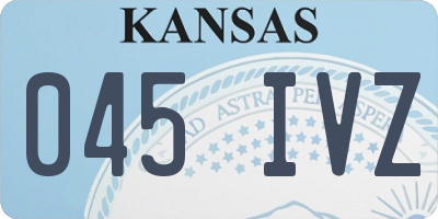 KS license plate 045IVZ