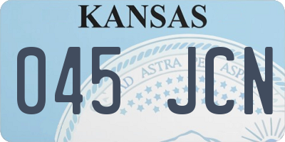 KS license plate 045JCN