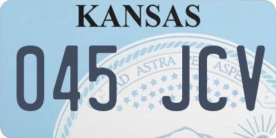 KS license plate 045JCV