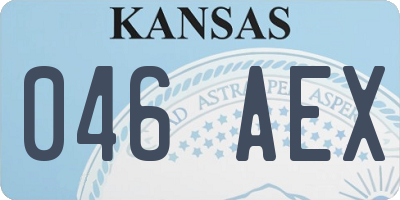 KS license plate 046AEX