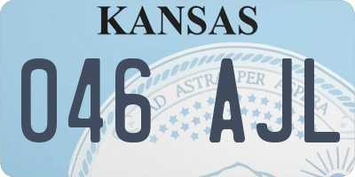 KS license plate 046AJL