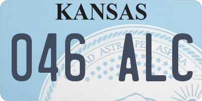 KS license plate 046ALC